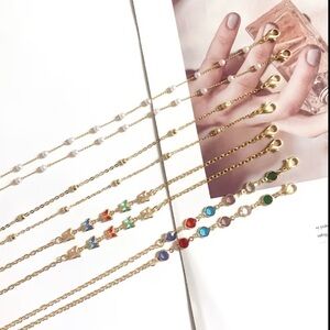 4  Eyeglass Chains with Beaded Accents